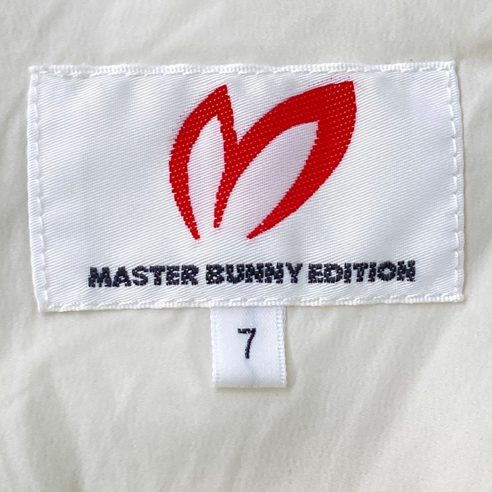 サイズ 7 MASTER BUNNY EDITION マスターバニーエディション 裏起毛中綿ジップジャケット 切替 ボーダー柄 ホワイト系 240101398306 ゴルフウェア メンズ ストスト LLC-HASEGAWATOSO_COM