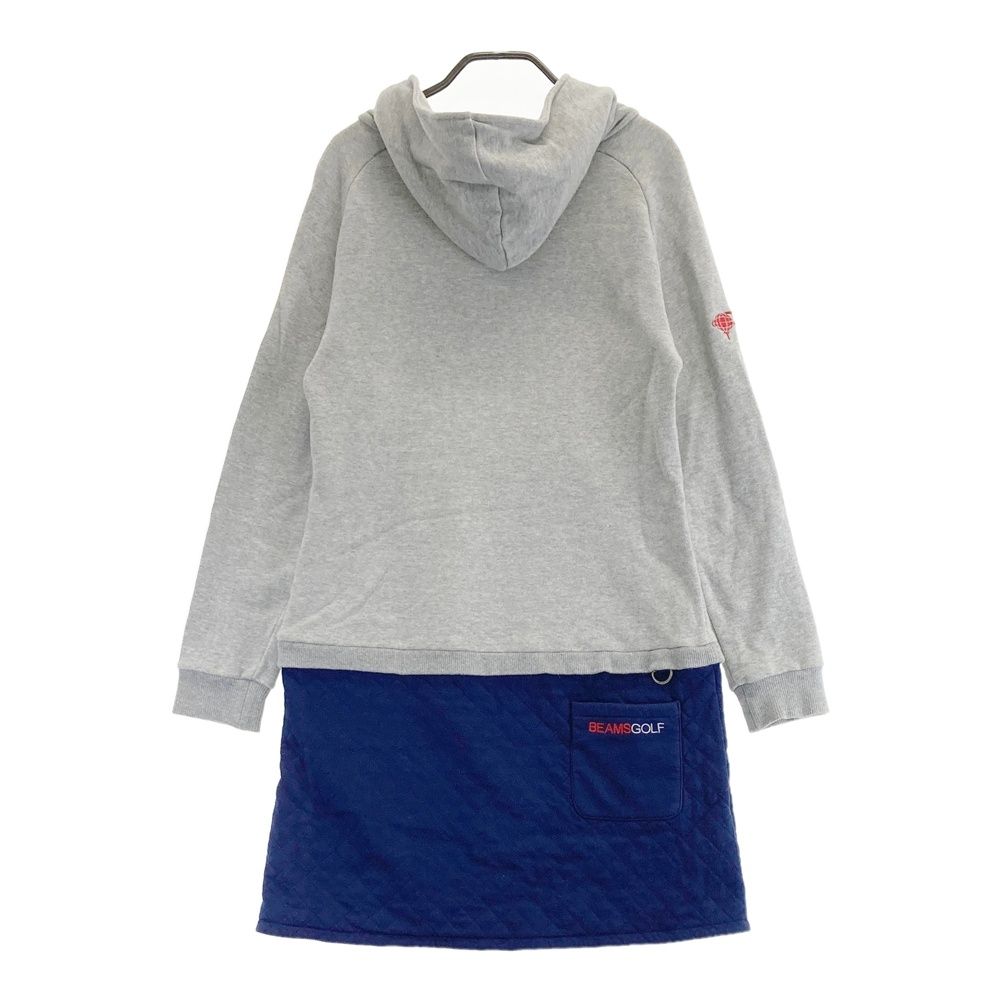 美品　BEAMS GOLF 中綿入り　ゴルフワンピース サイズ：M BEAMS GOLF ビームスゴルフ 中綿 ワンピース グレー系