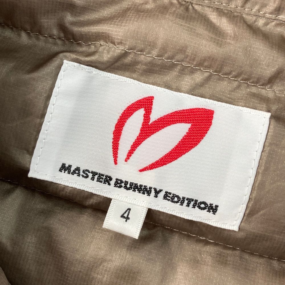 マスターバニーエディション　ダウン　サイズ4 ゴルフ MASTER BUNNY EDITION 【超美品】マスターバニー 2WAYダウンジャケット