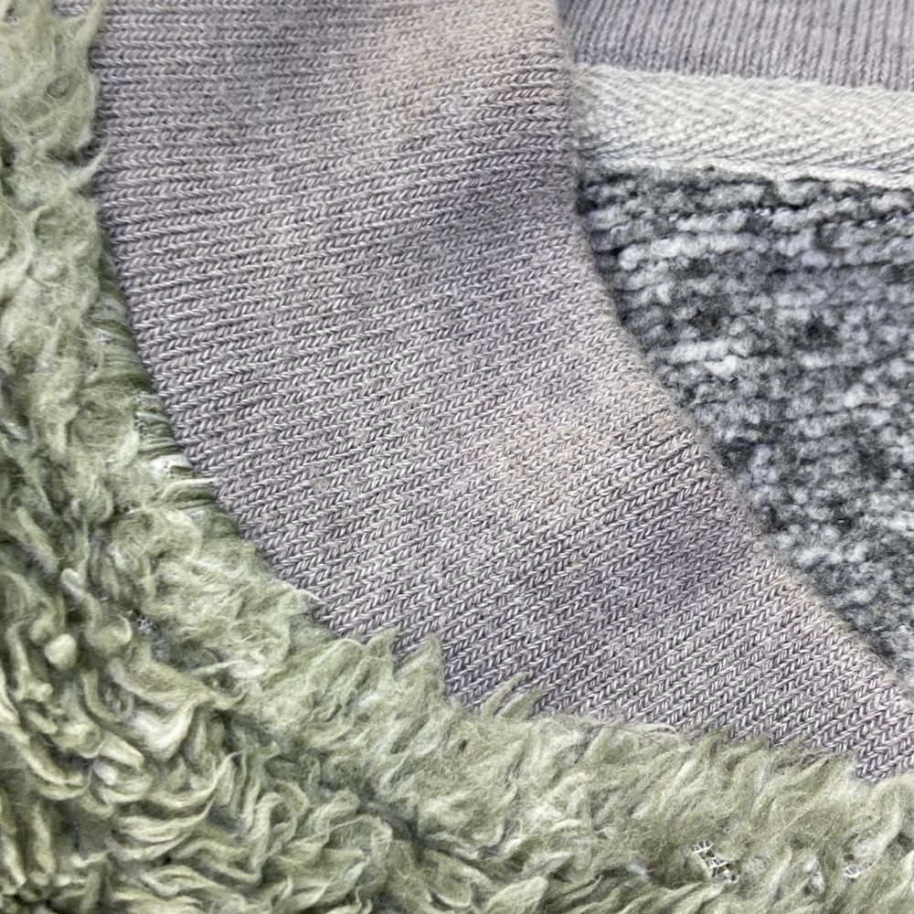 マスターバニー　裏地付きフード内蔵ニットジャケット グレー サイズ6 美品 マスターバニー 裏地付きフード内蔵ニットジャケット グレー サイズ6