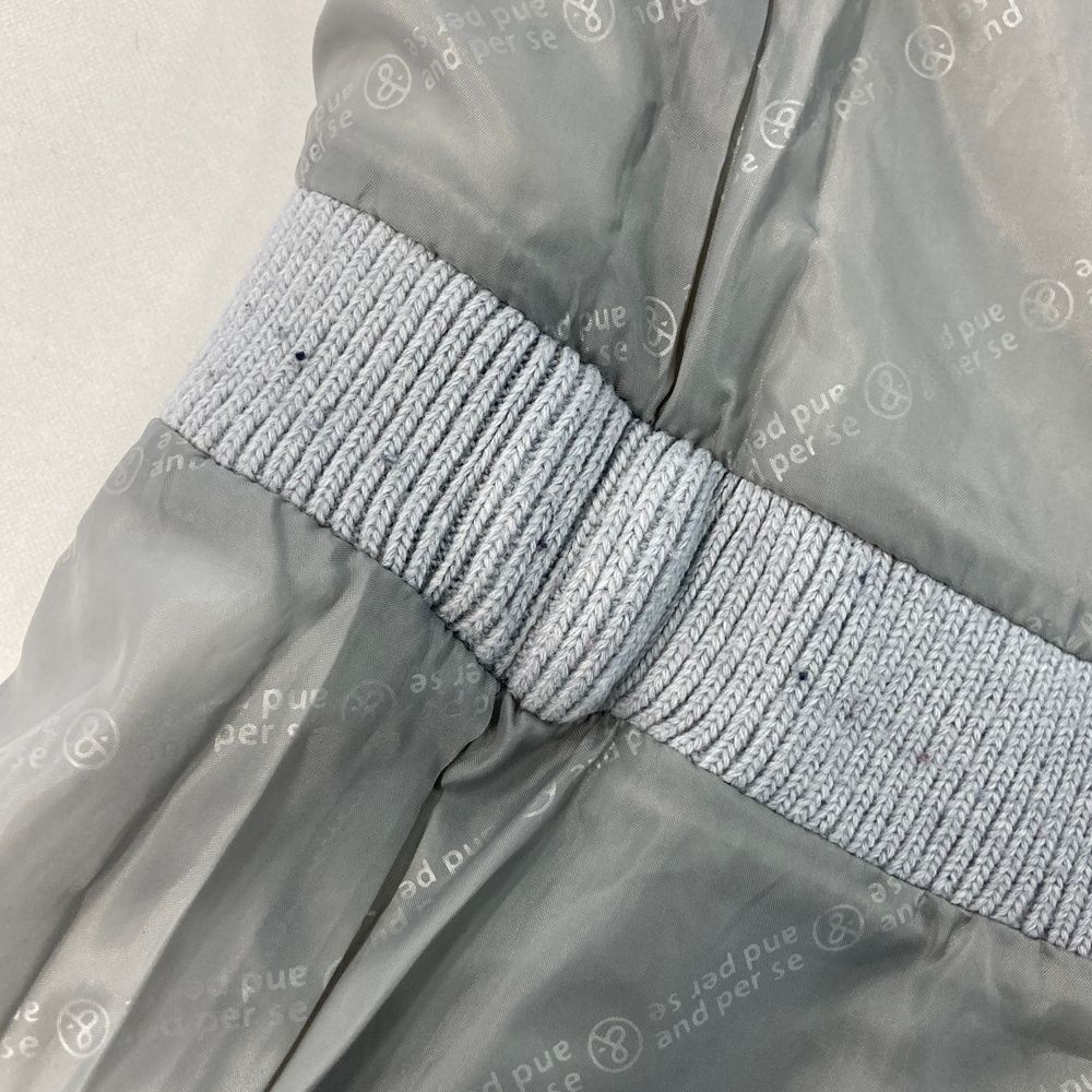 サイズ：L AND PER SE アンパスィ 中綿 ワンピース グレー系