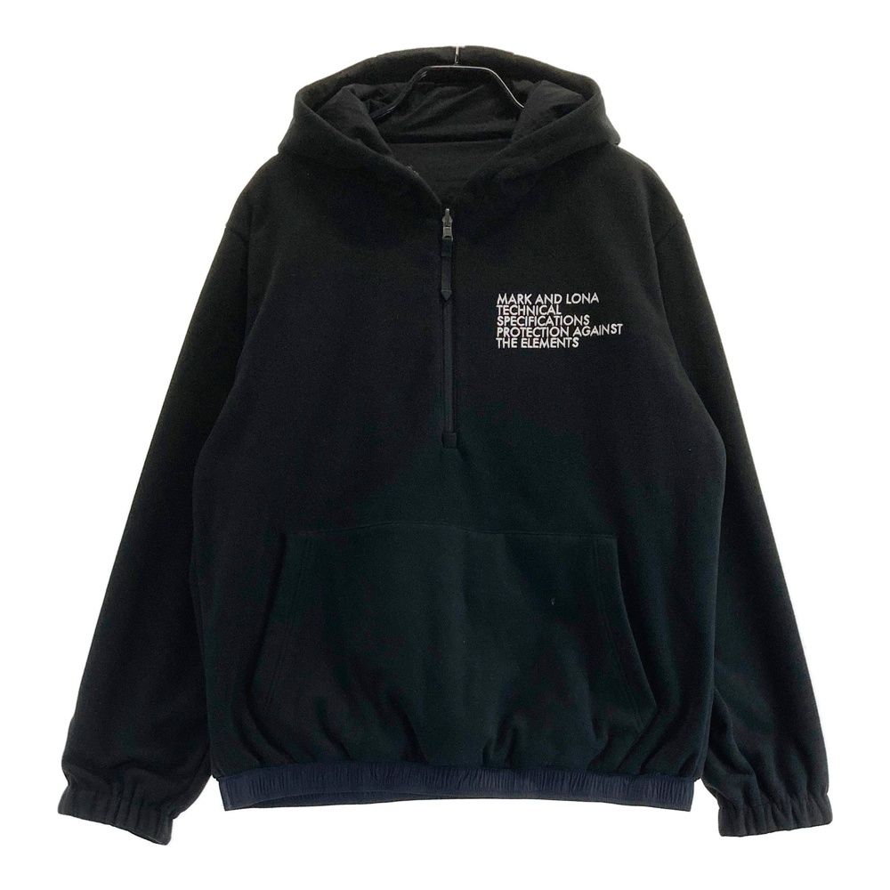 サイズ 50 MARK-LONA マークアンドロナ モデル リバーシブル長袖ブルゾン プルオーバー ブラック系 240101551202 ゴルフウェア メンズ ストスト