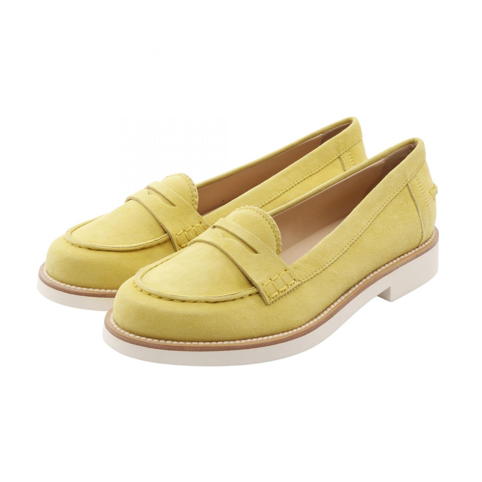 トッズ TOD S モカシン イエローグリーン スウェード モカシン レディース