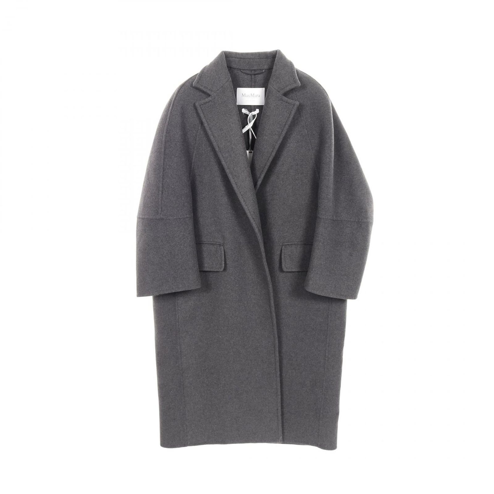 マックスマーラ MAX MARA Asburgo ウール カシミア コート ダークグレー ダークグレー ウール カシミヤ コート レディース Used A