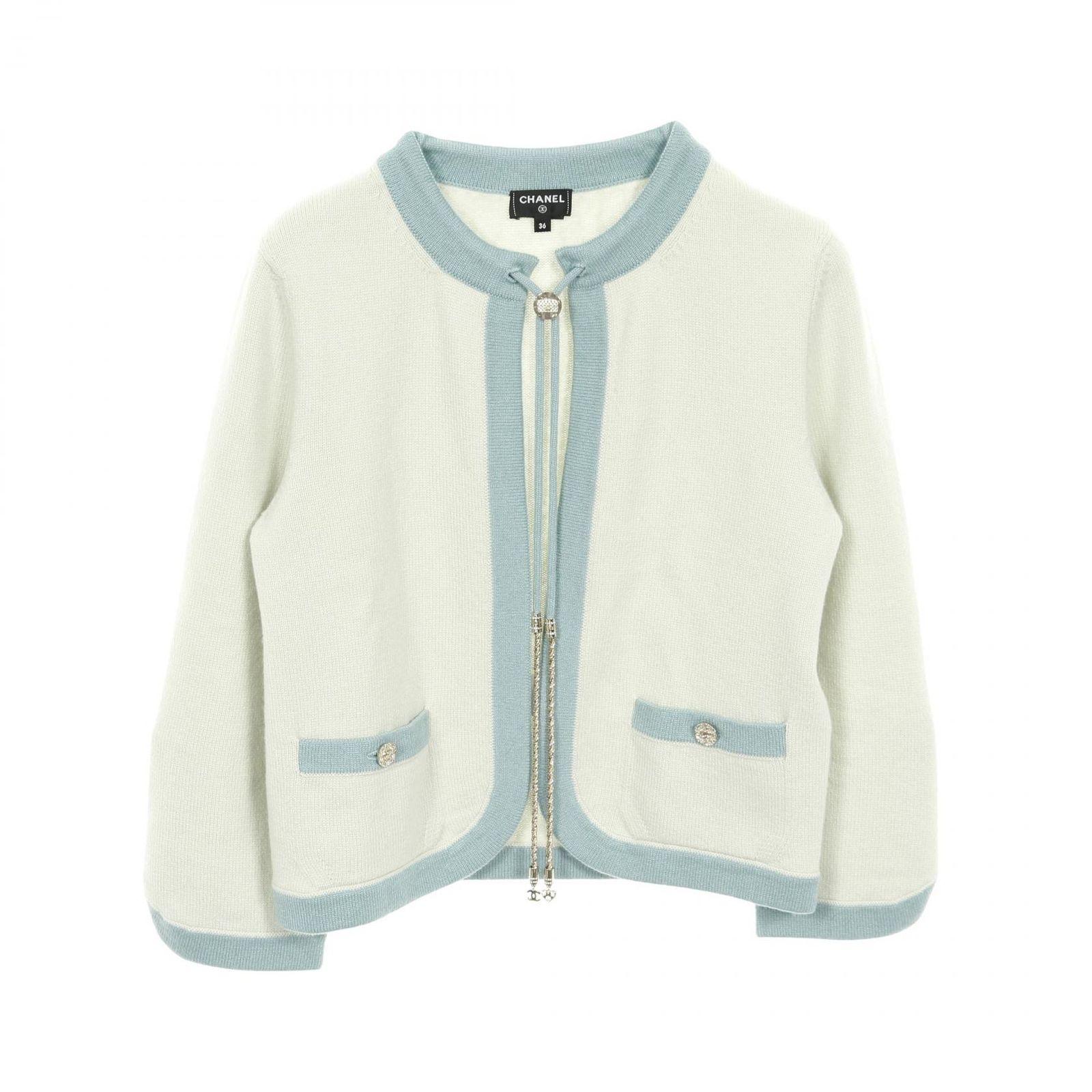 シャネル CHANEL カーディガン ココマークボタン カシミヤ レディース A