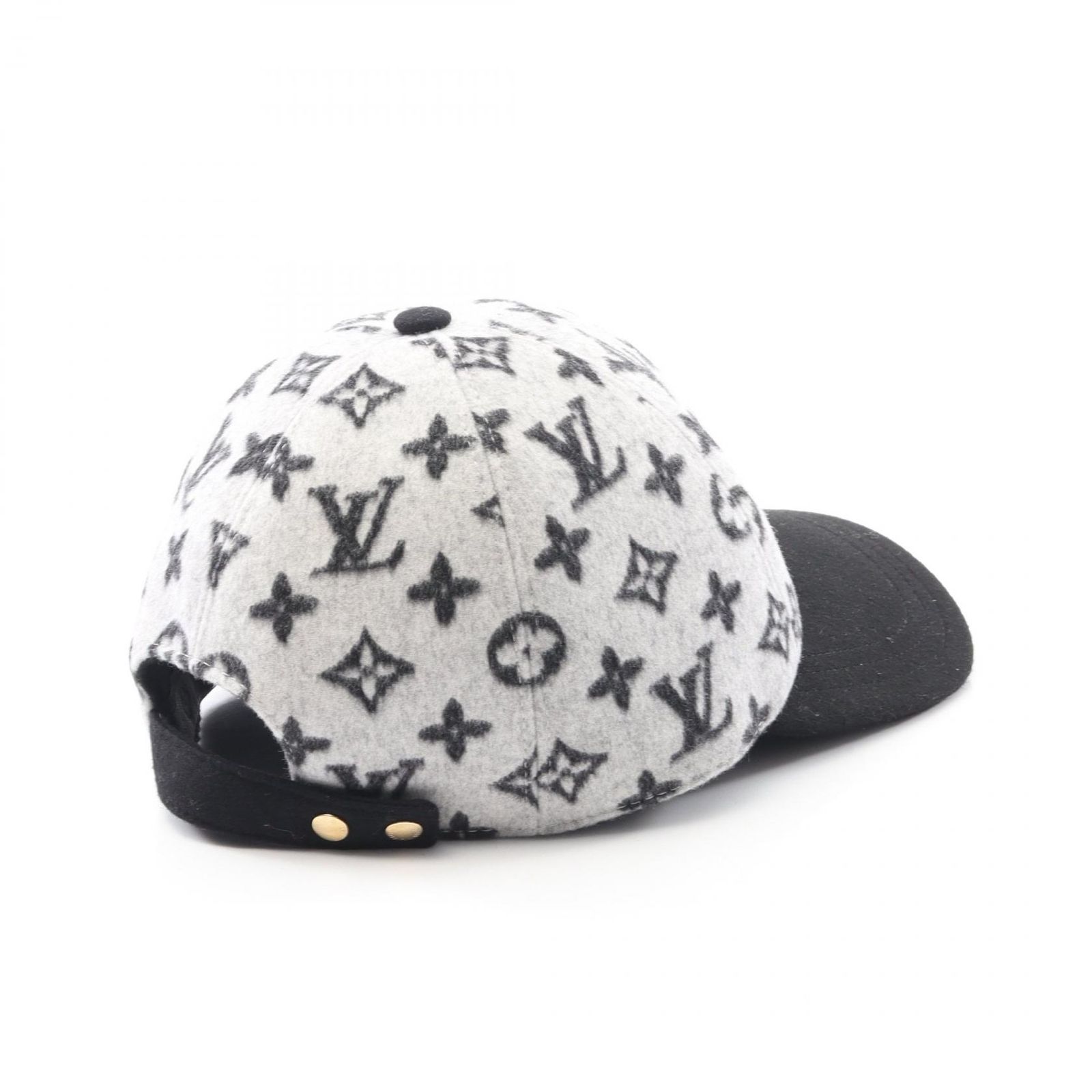 ルイ ヴィトン LOUIS VUITTON カシゴラ モノグラム M7210M ブラック ウール キャップ レディース Used A