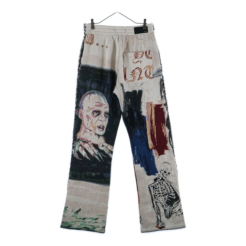 AMIRI アミリ SWAN TAPESTRY FLARE PANT スワン タペストリー フ パンツ マルチ