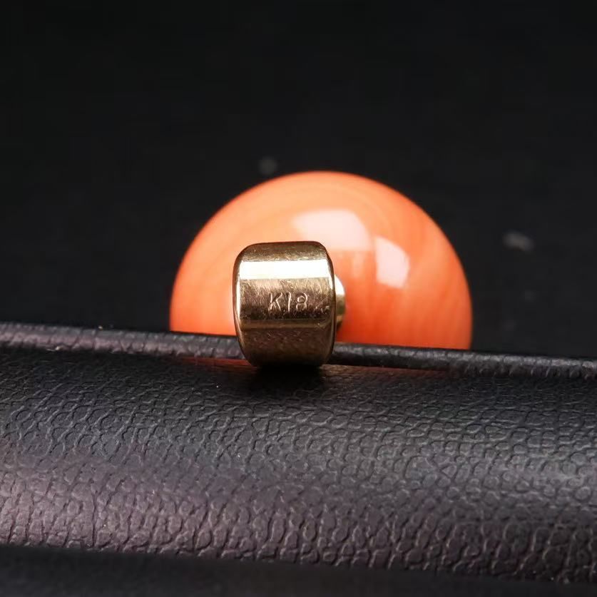  K 18 サンゴ ペンダント -X 10704 その他 アクセサリー