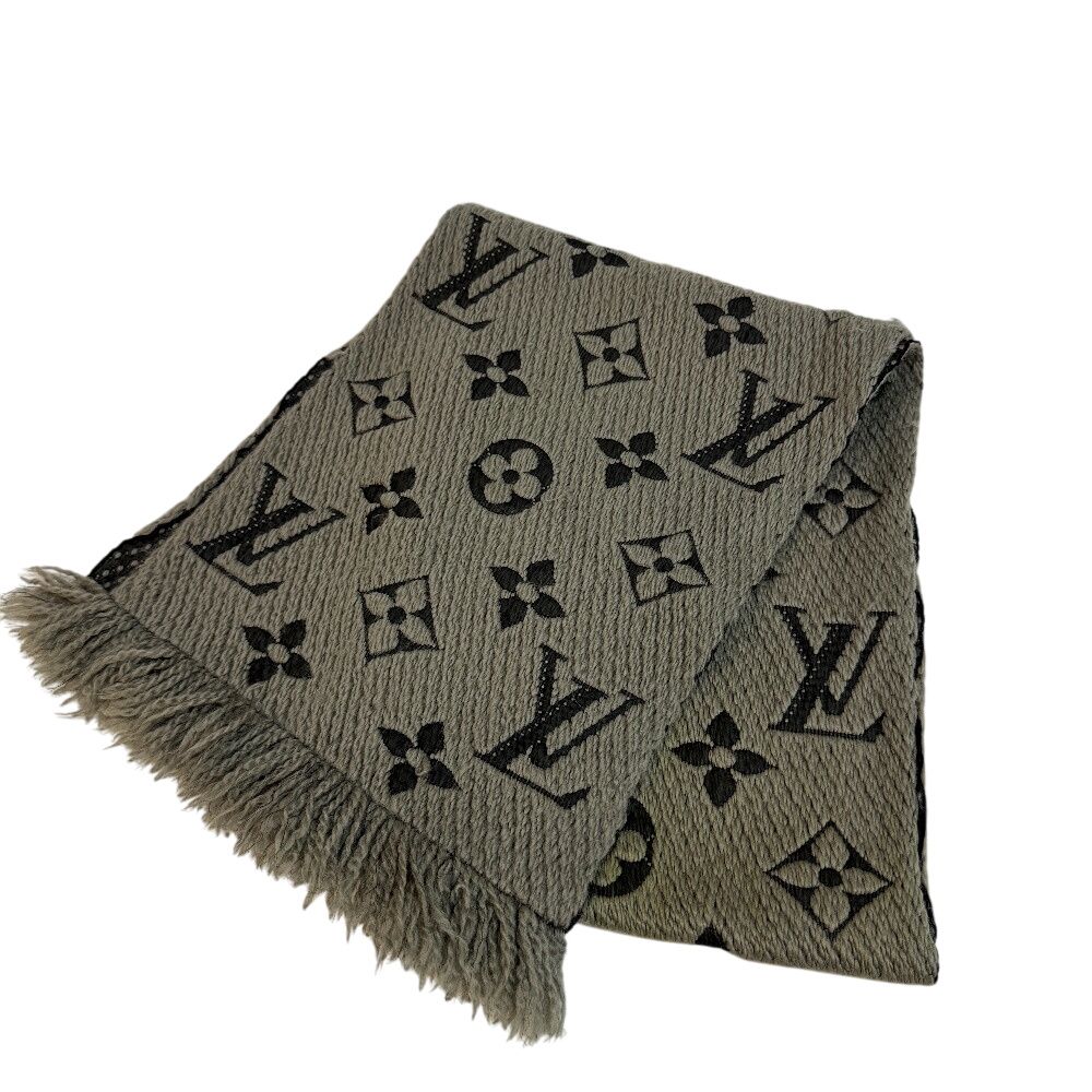LOUIS VUITTONルイヴィトン ルイヴィトン M72242 エシャルプ ロゴマニア マフラー ブランド グレー レディース