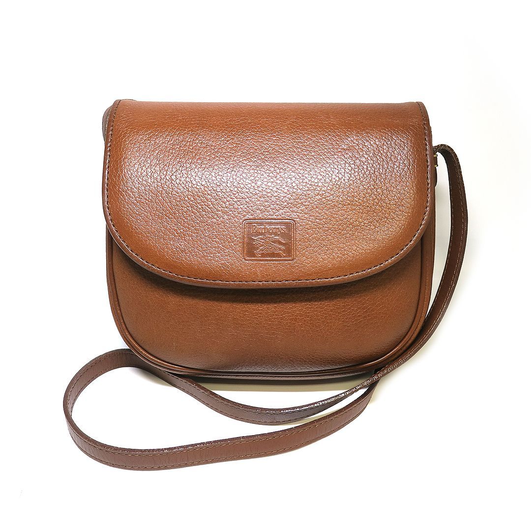 バーバリーズ 茶 レザー ショルダー ヴィンテージ-buys