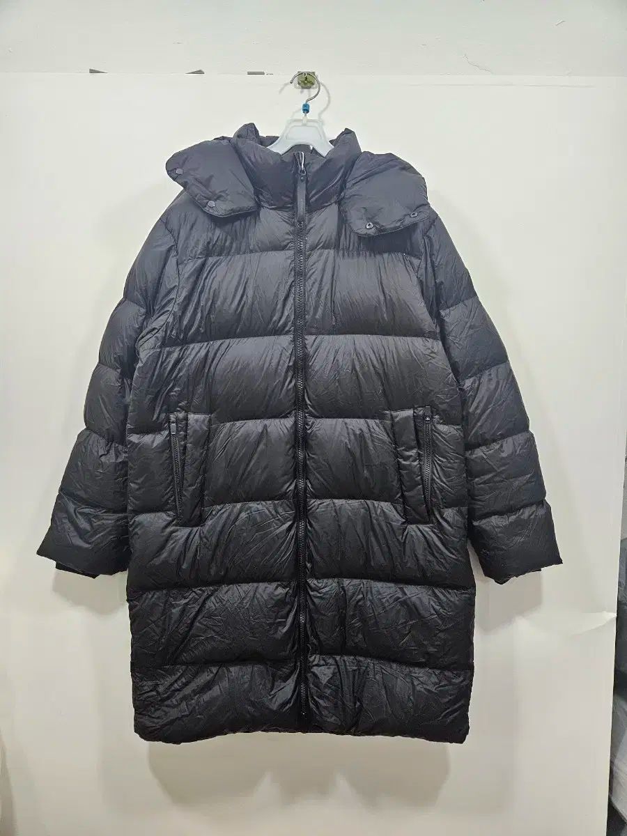 1105 アイダー メンズ グース ダウンジャケット ロング丈 L