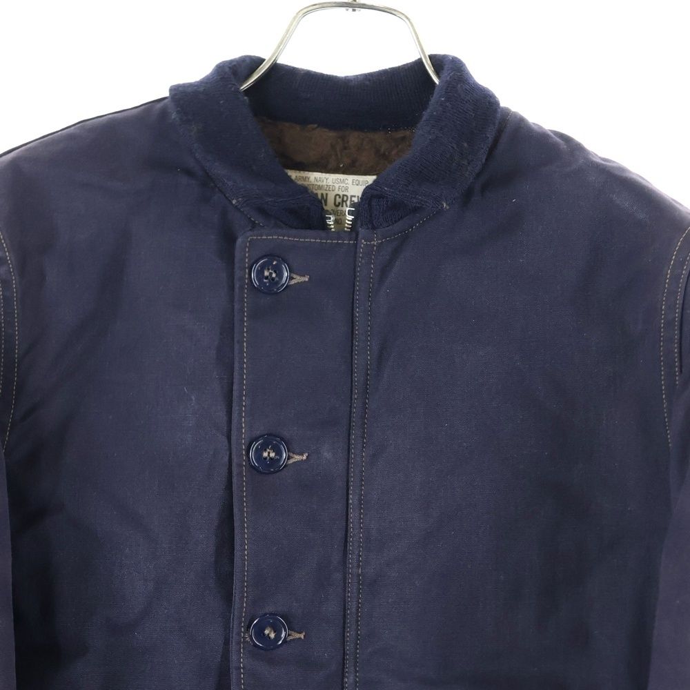 WHEELERS UNION SPECIAL OVERALLS フリーホイーラーズ ユニオン オーバーオールズ CIVILIAN JACKET ボア デッキジャケット ミリタリー ネイビー KANDAIZUMI_COM