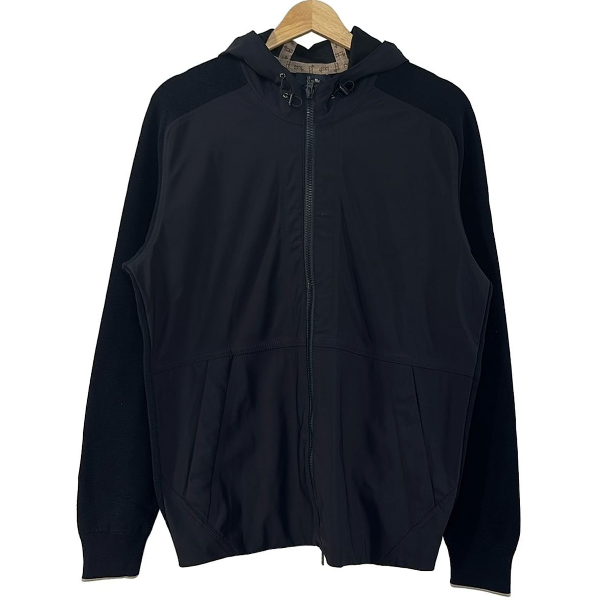 HERNO ヘルノ ブルゾン サイズ48 M メンズ - ネイビー 長袖 秋 春 異素材切替