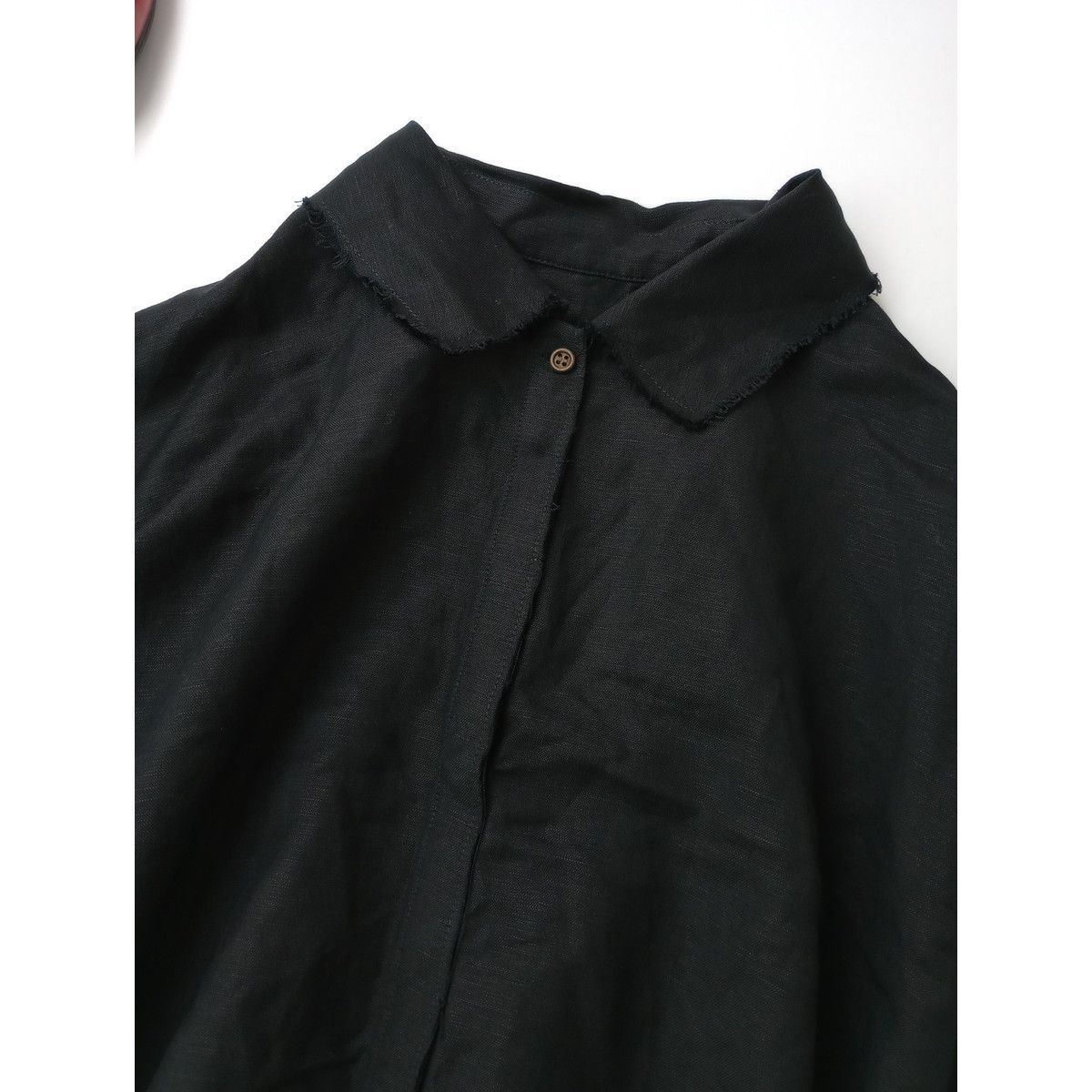 Glam Lips グラムリップス リネン ポンチョ Shirt シャツ Free 黒
