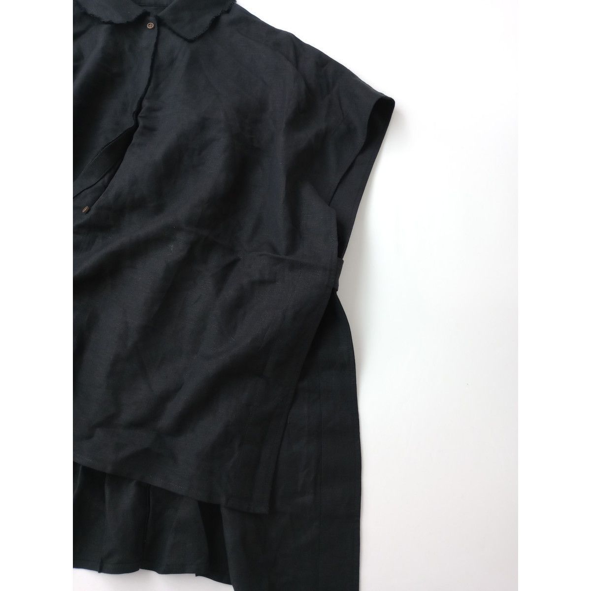 Glam Lips グラムリップス リネン ポンチョ Shirt シャツ Free 黒