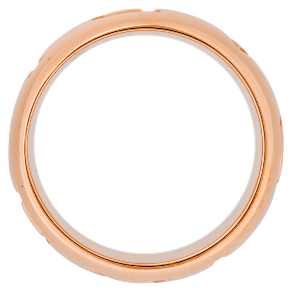 ブルガリ BVLGARI モノロゴ リング 指輪 54 K18PG 13.0g