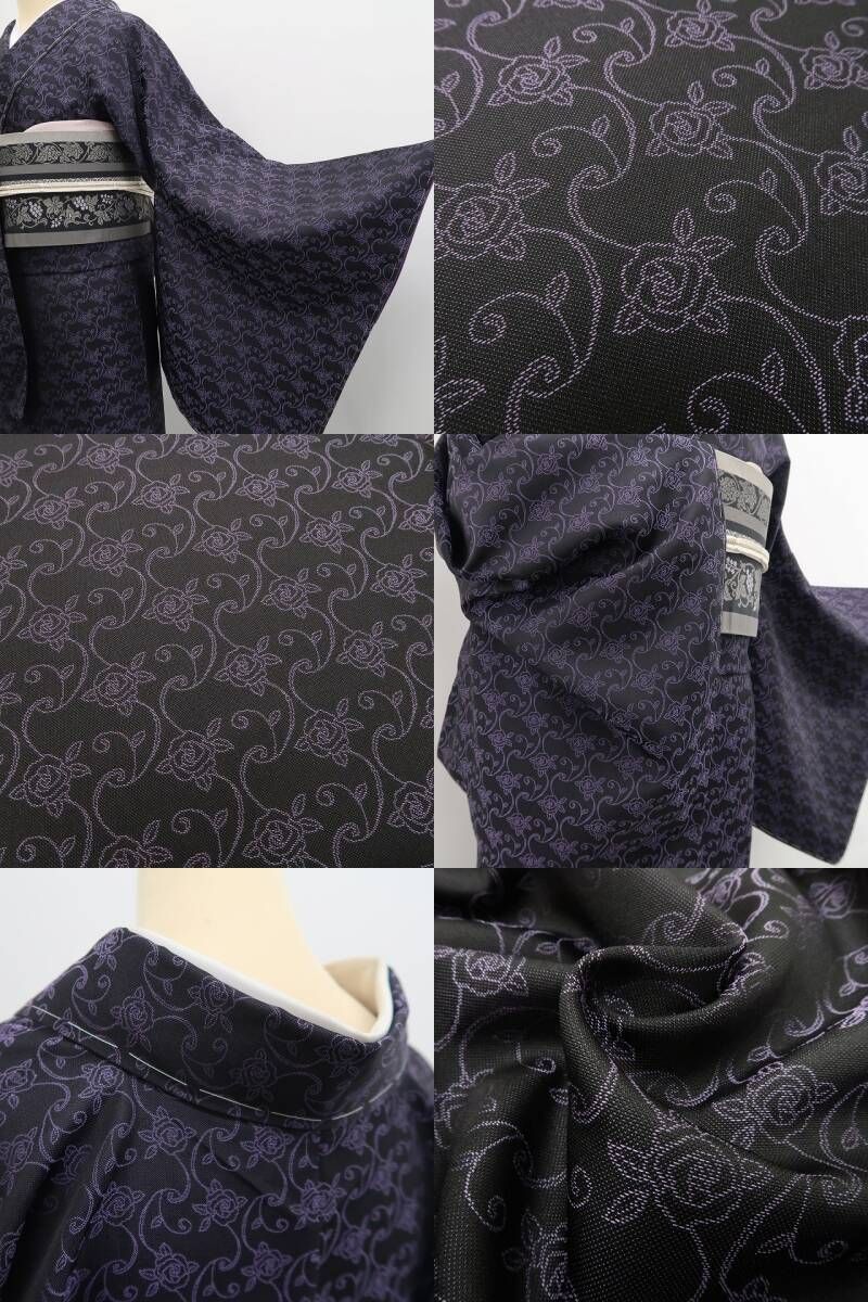 正絹 仕付け糸付