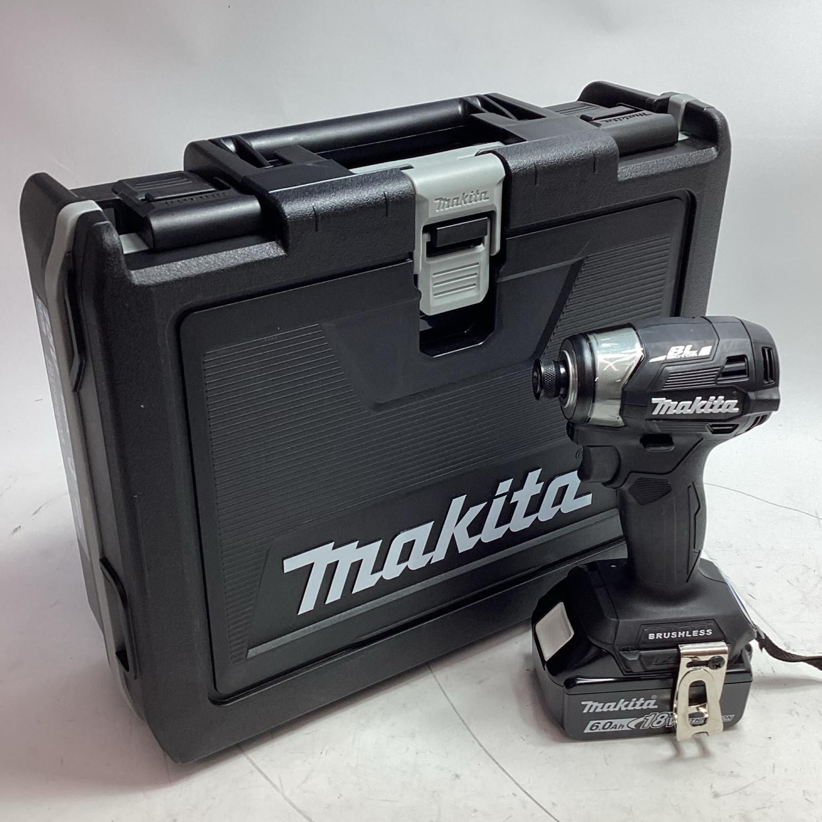 MAKITA マキタ 工具 インパクトドライバ TD173DRGXB ブラック 充電器 充電池2個 ケース付 コードレス式