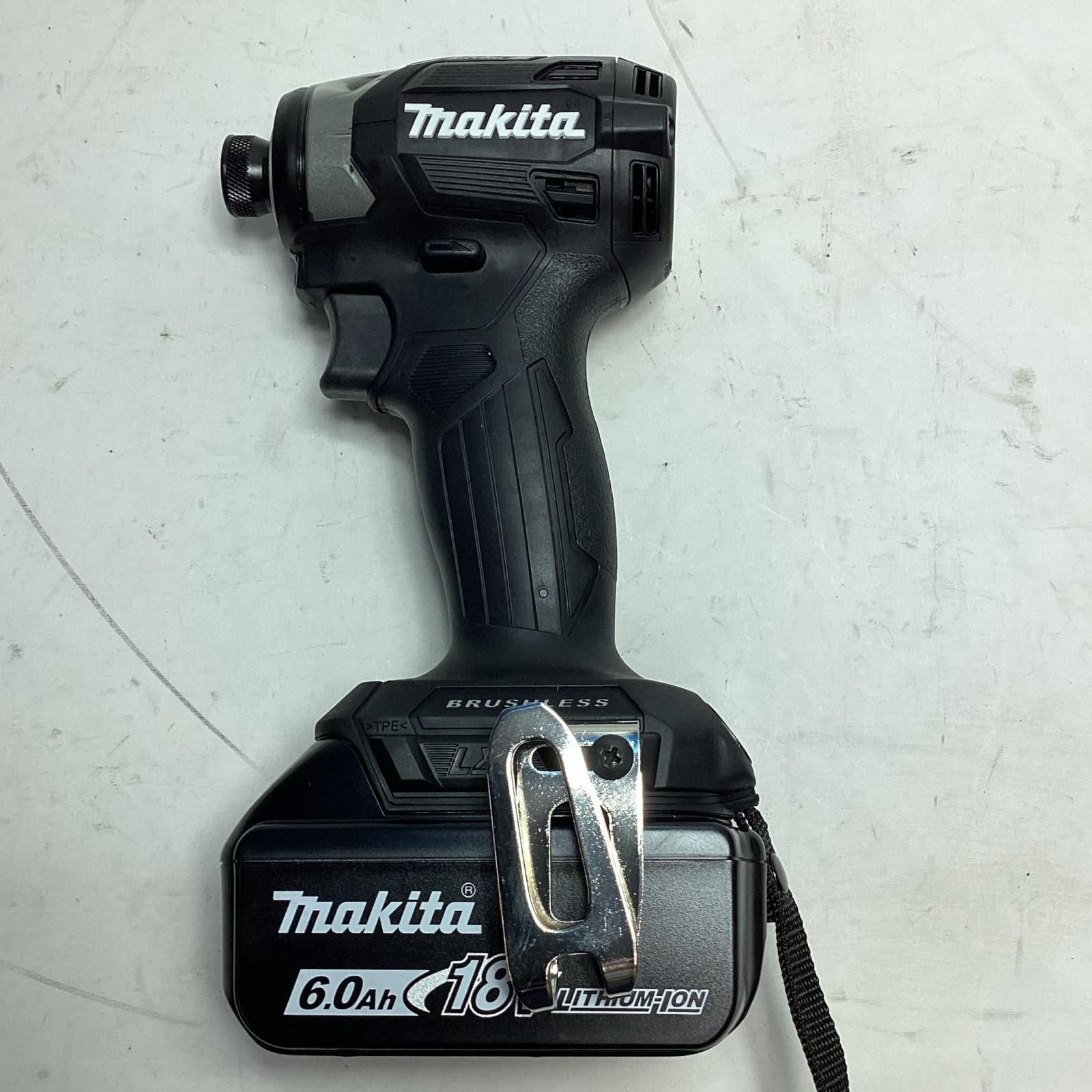 MAKITA マキタ 工具 インパクトドライバ TD173DRGXB ブラック 充電器 充電池2個 ケース付 コードレス式