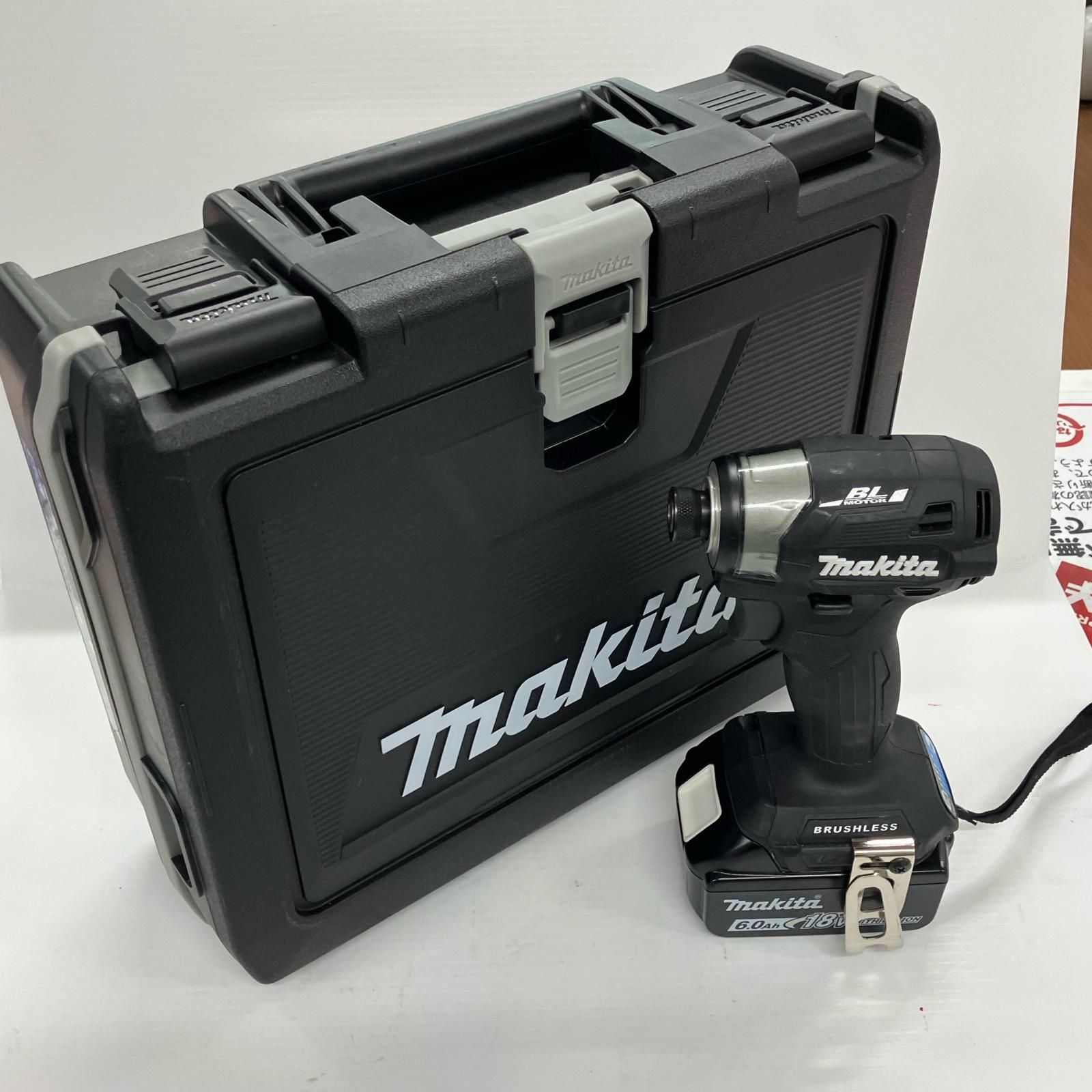 MAKITA マキタ 工具 インパクトドライバ TD173DRGXB ブラック 充電器 充電池2個 ケース付