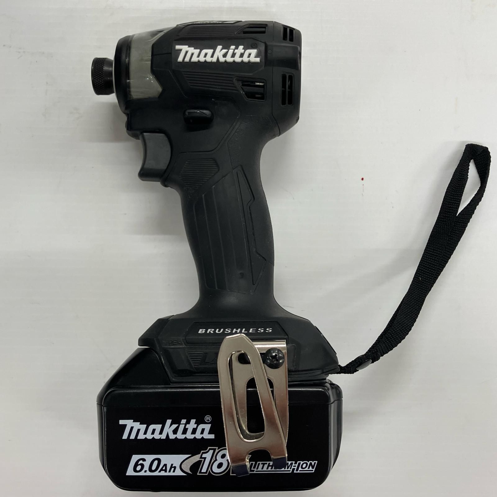 MAKITA マキタ 工具 インパクトドライバ TD173DRGXB ブラック 充電器 充電池2個 ケース付