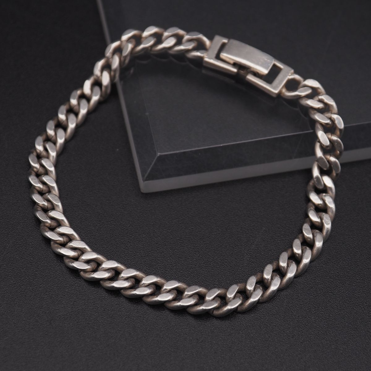 H480 ヴィンテージ SILVER925刻印 ブレスレット 喜平 キヘイチェーン デザイン シルバー