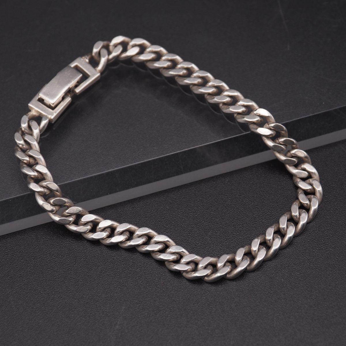 H480 ヴィンテージ SILVER925刻印 ブレスレット 喜平 キヘイチェーン デザイン シルバー