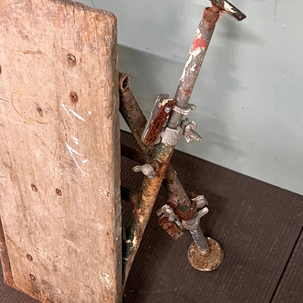 ︎ ヴィンテージ 踏み台 b 足場 花台 多目的 使用 昔