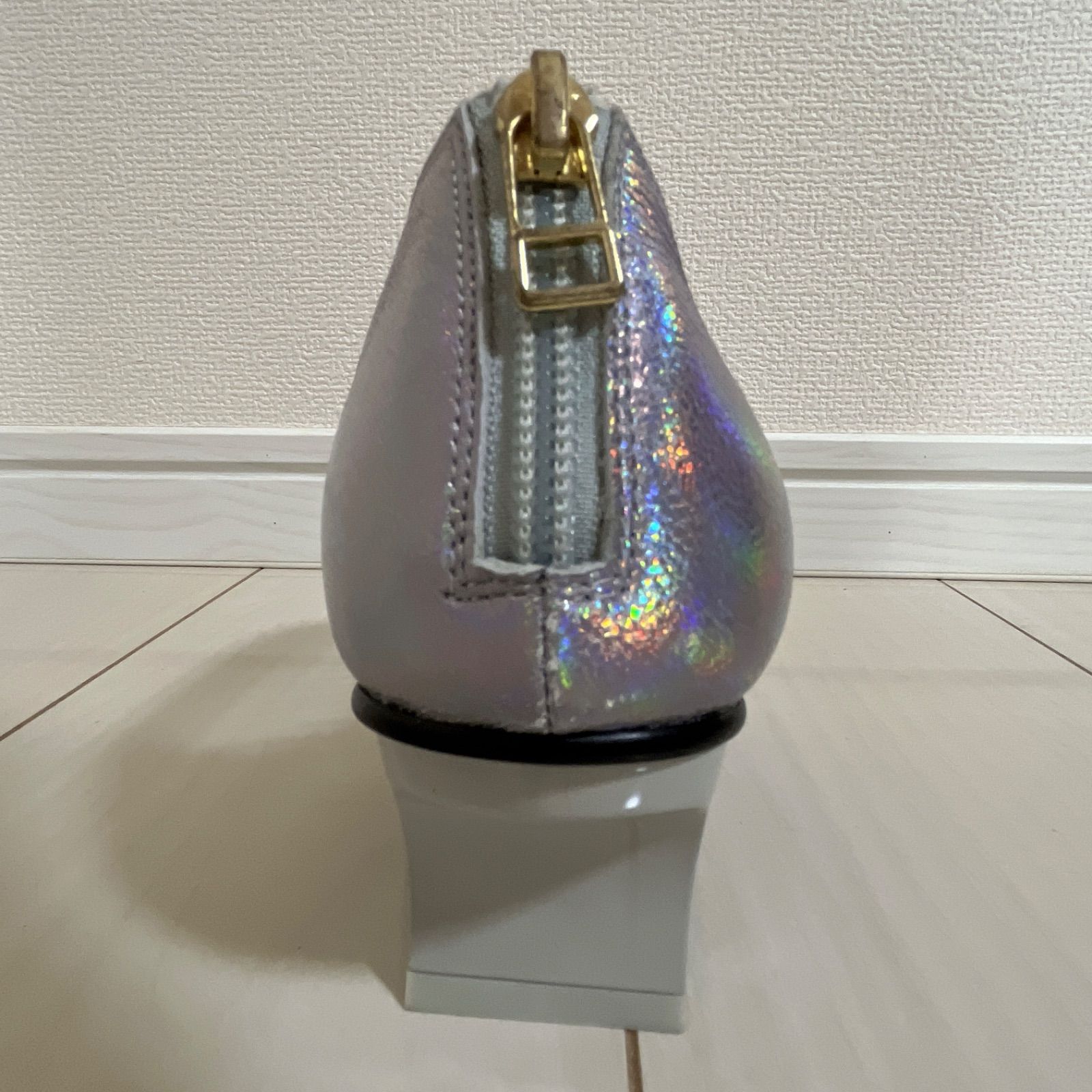 オープントゥ ミドルヒール