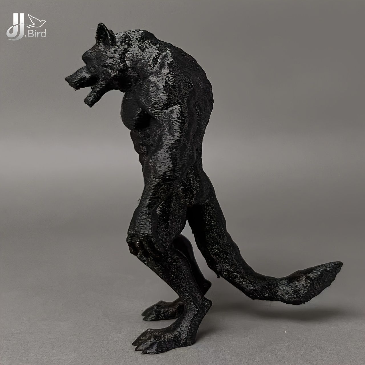 フィギュア 恐ろしい狼 二足歩行 おもしろい 置物 12cm 怖い ホラー