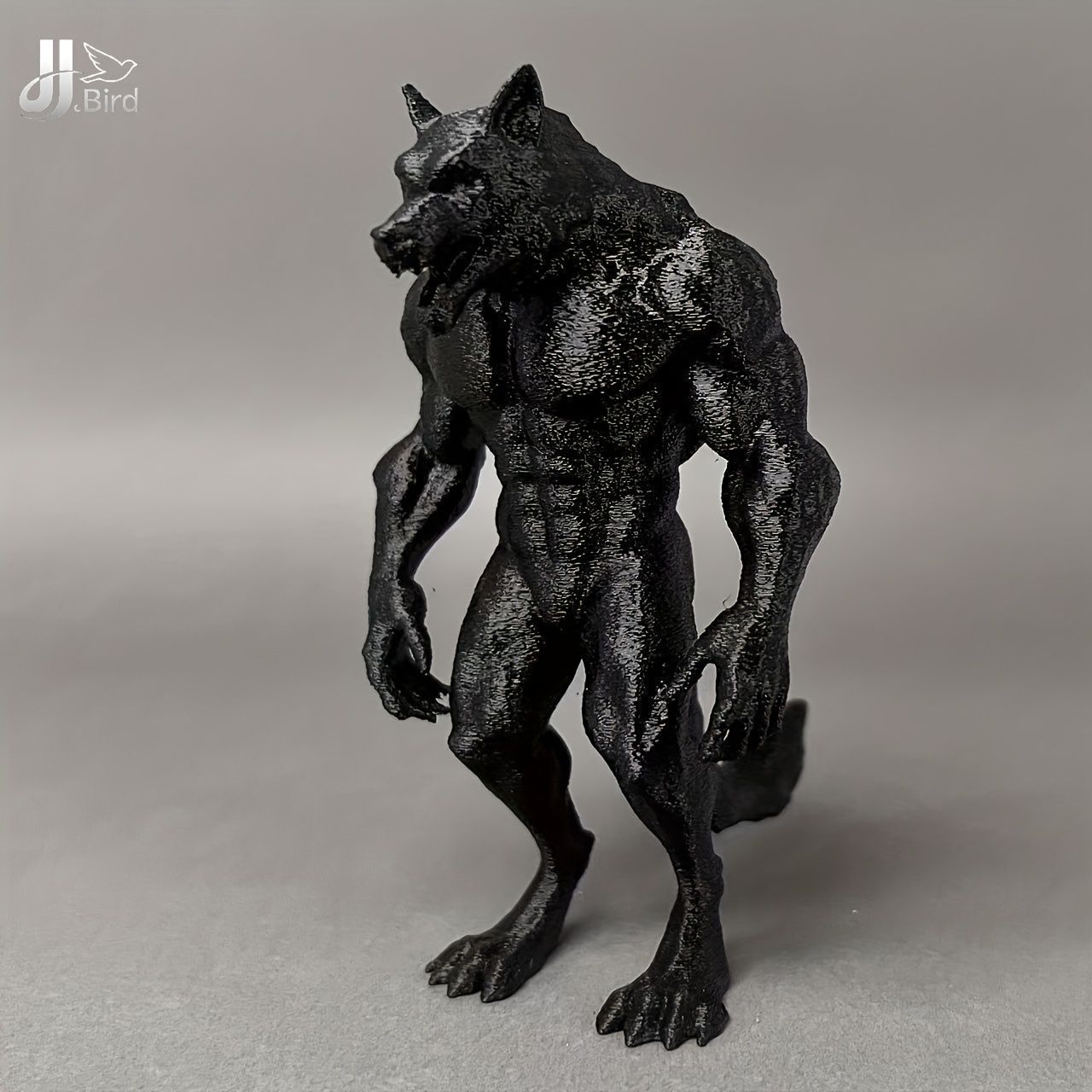 フィギュア 恐ろしい狼 二足歩行 おもしろい 置物 12cm 怖い ホラー