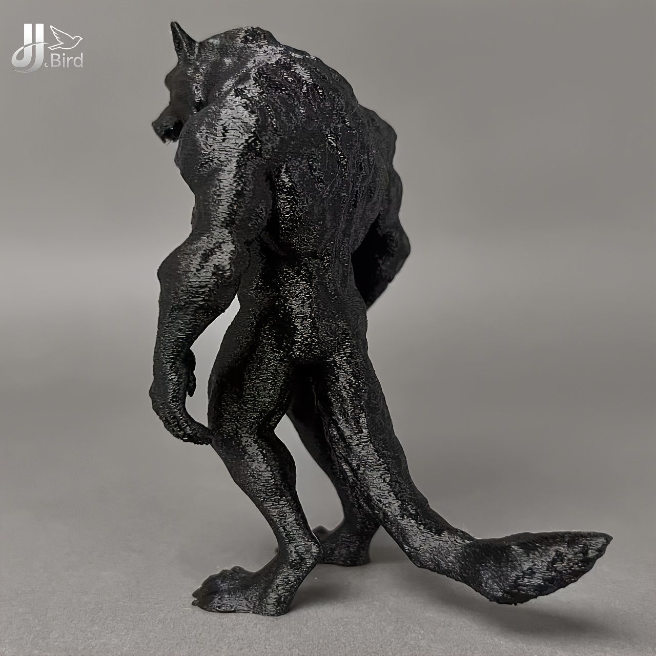 フィギュア 恐ろしい狼 二足歩行 おもしろい 置物 12cm 怖い ホラー