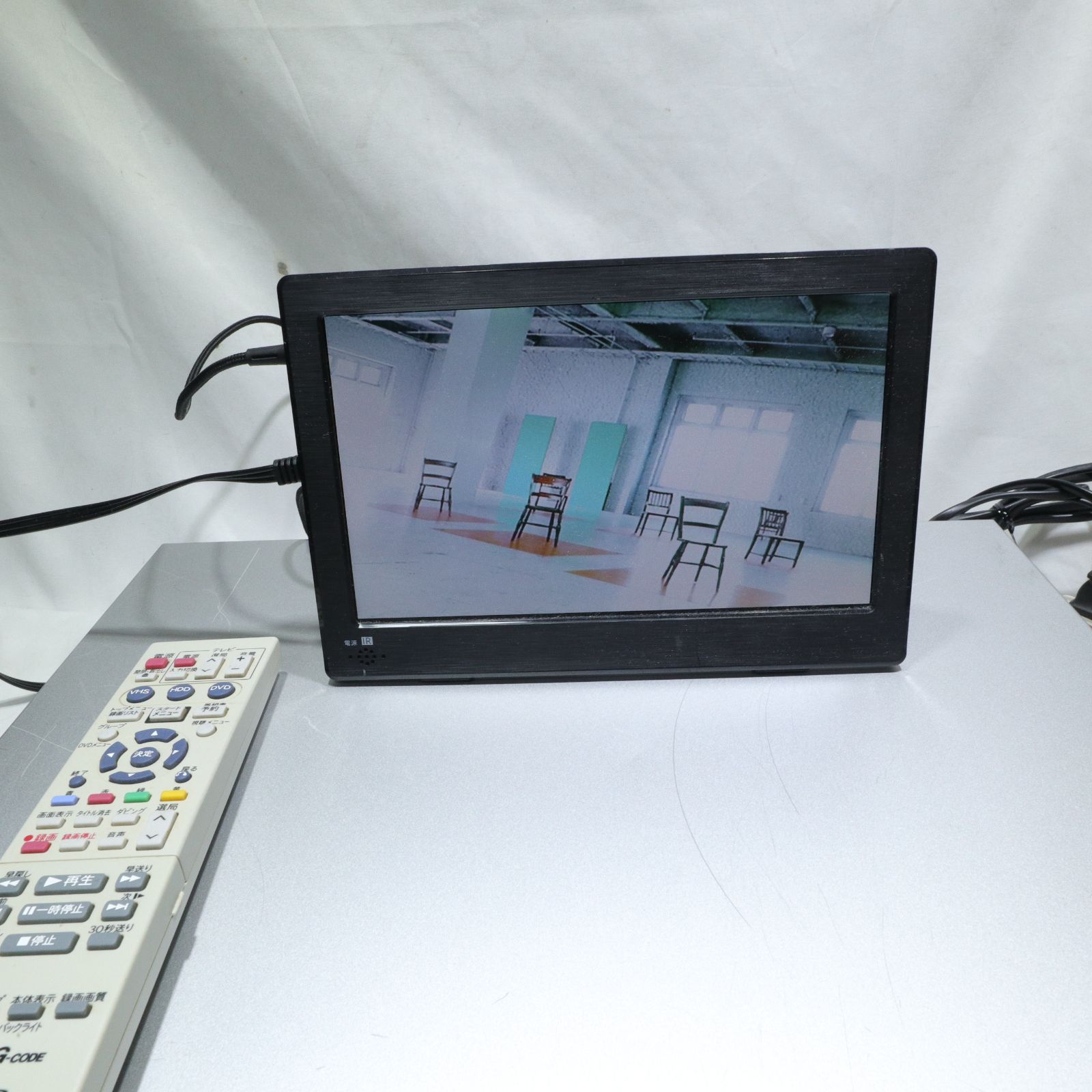 動作 済 SHARP シャープ DV-TR11 リモコン付 ビデオデッキ HDDレコーダー DVDレコーダー搭載 HDD DVD ビデオ一体型レコーダー