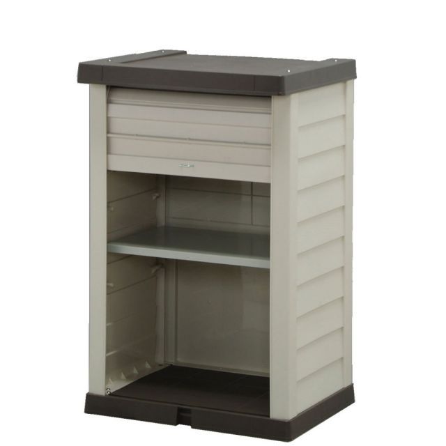 アイリスオーヤマ 屋外収納 ロッカー ウッディロッカー コンテナ 幅57.5×奥48.5×高90.5cm WDL-910V