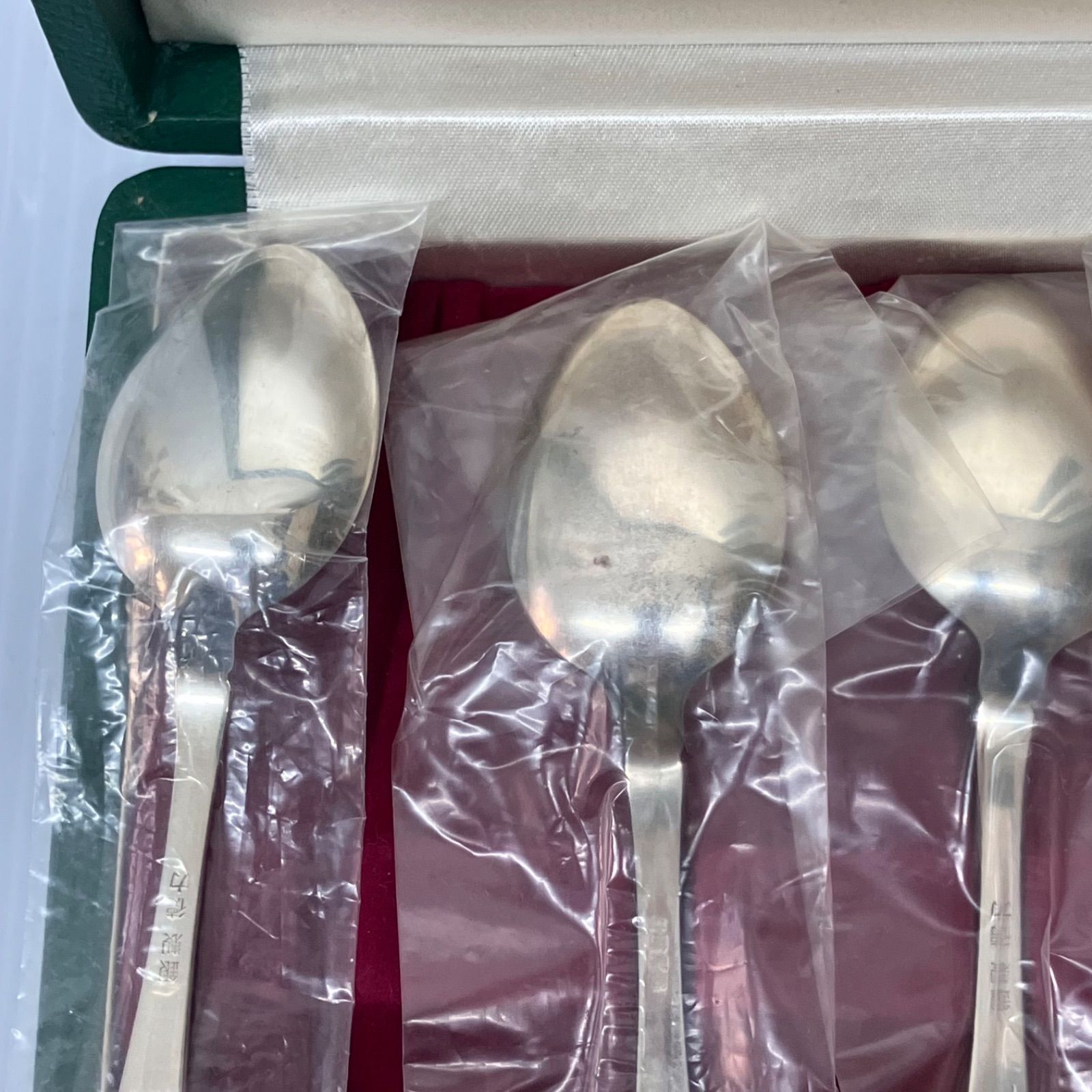 徳力本店謹製】銀製 スプーン 6本 箱入 銀製スプーン クロス有