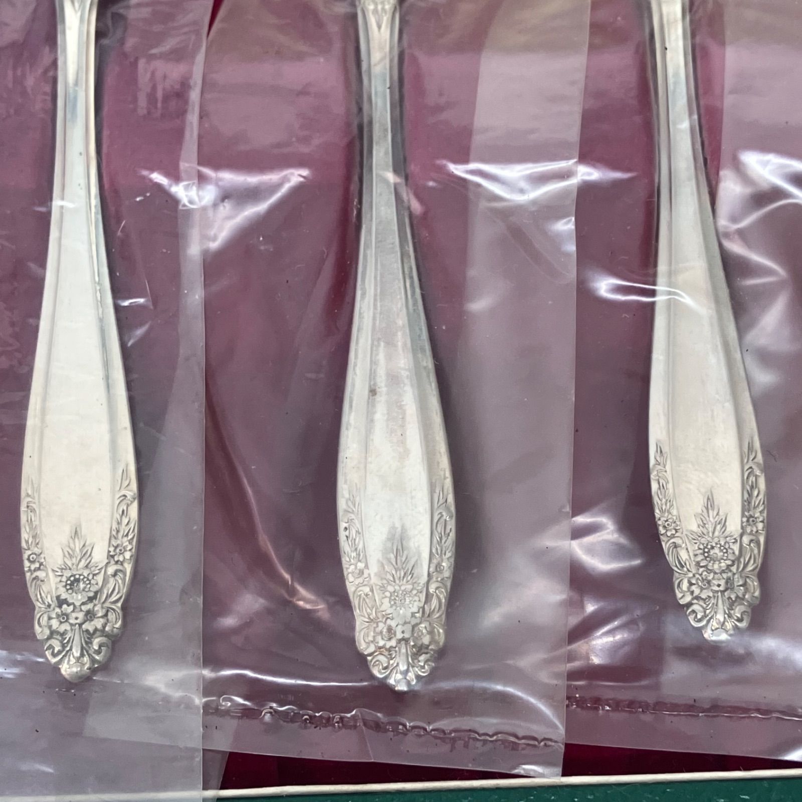 徳力本店謹製】銀製 スプーン 6本 箱入 銀製スプーン クロス有