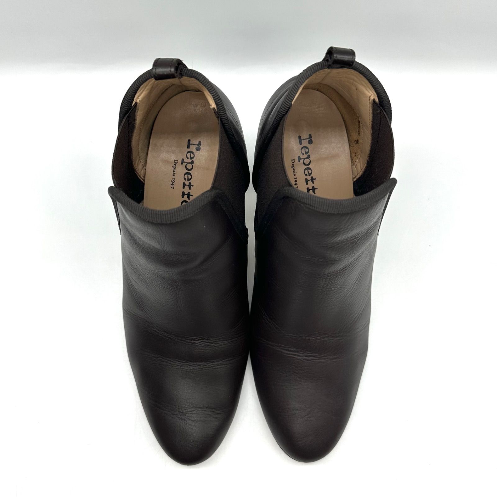 repetto レペット サイドゴアブーツ レザー ダークブラウン 39