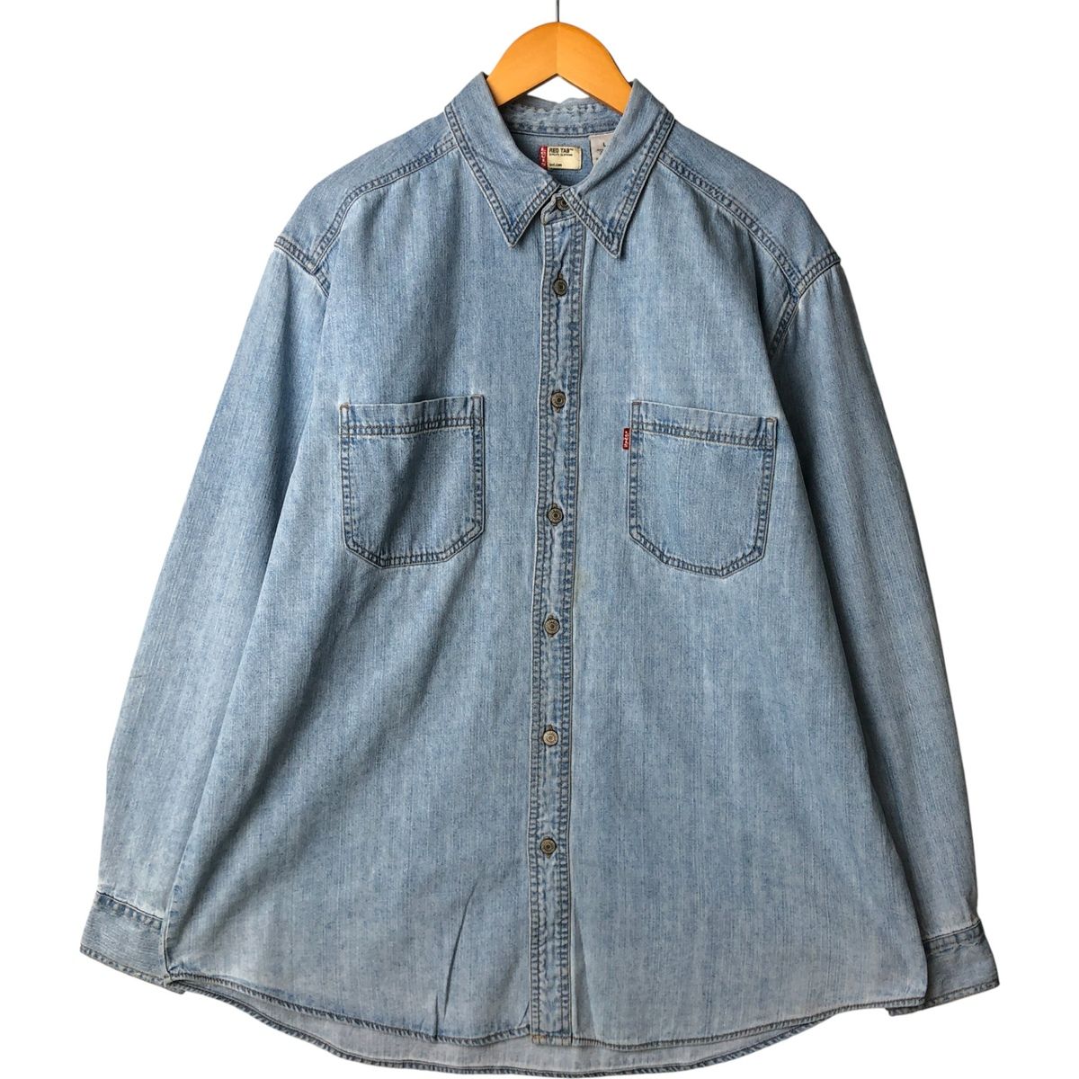古着 リーバイス Levi's RED TAB 長袖 デニムシャツ メンズL相当/eaa590942