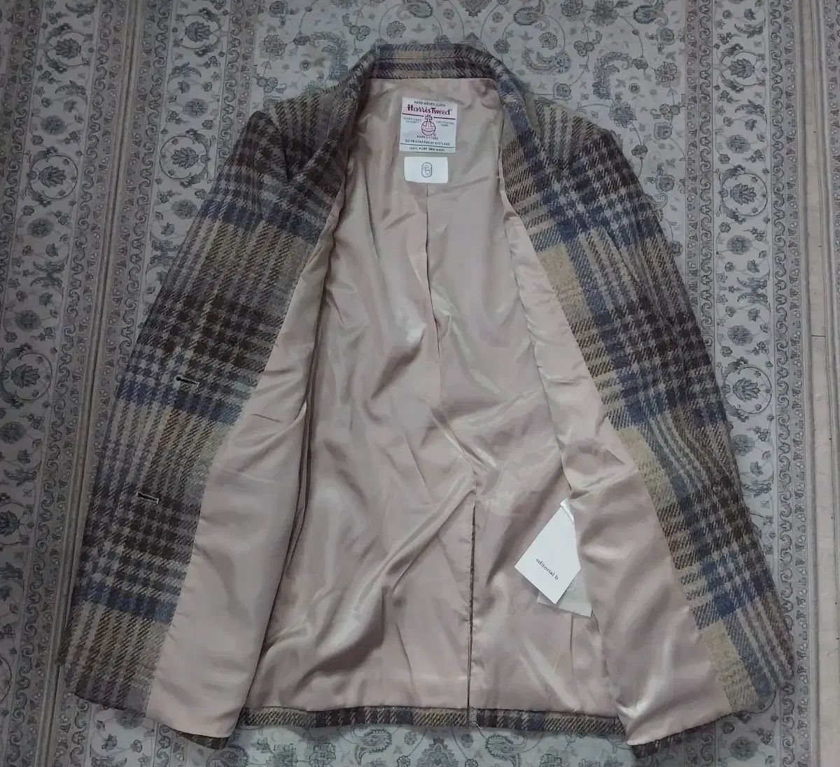 バイミーナ ハリーツウィード チェック ウール ジャケット 66まで