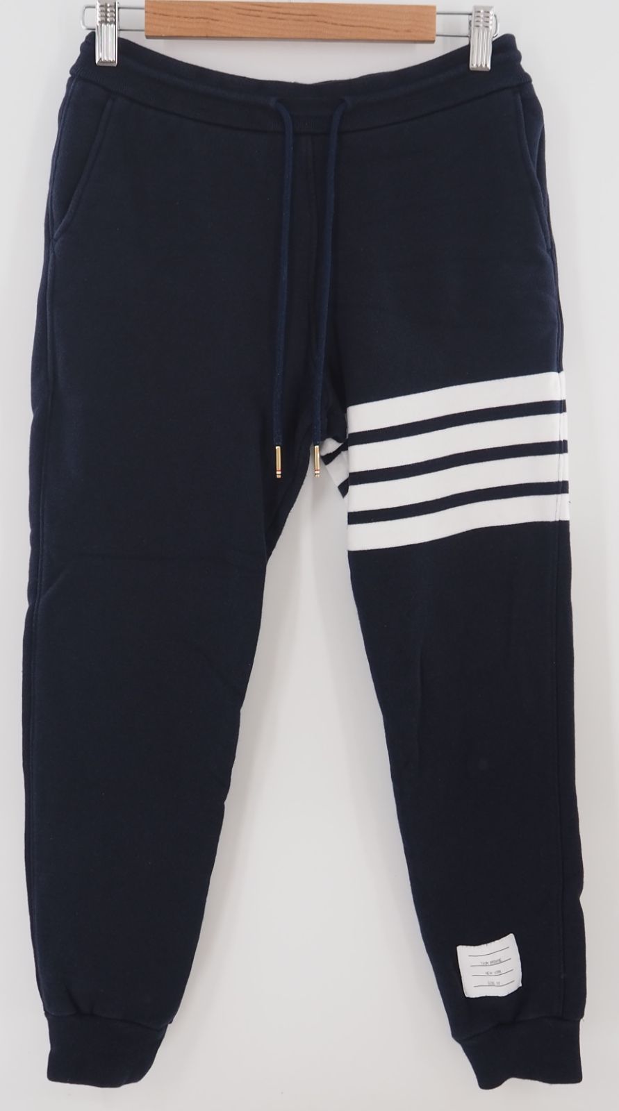 THOM BROWNE トムブラウン 4bar スウェットパンツ ネイビー サイズ00 MJQ008H 00535461