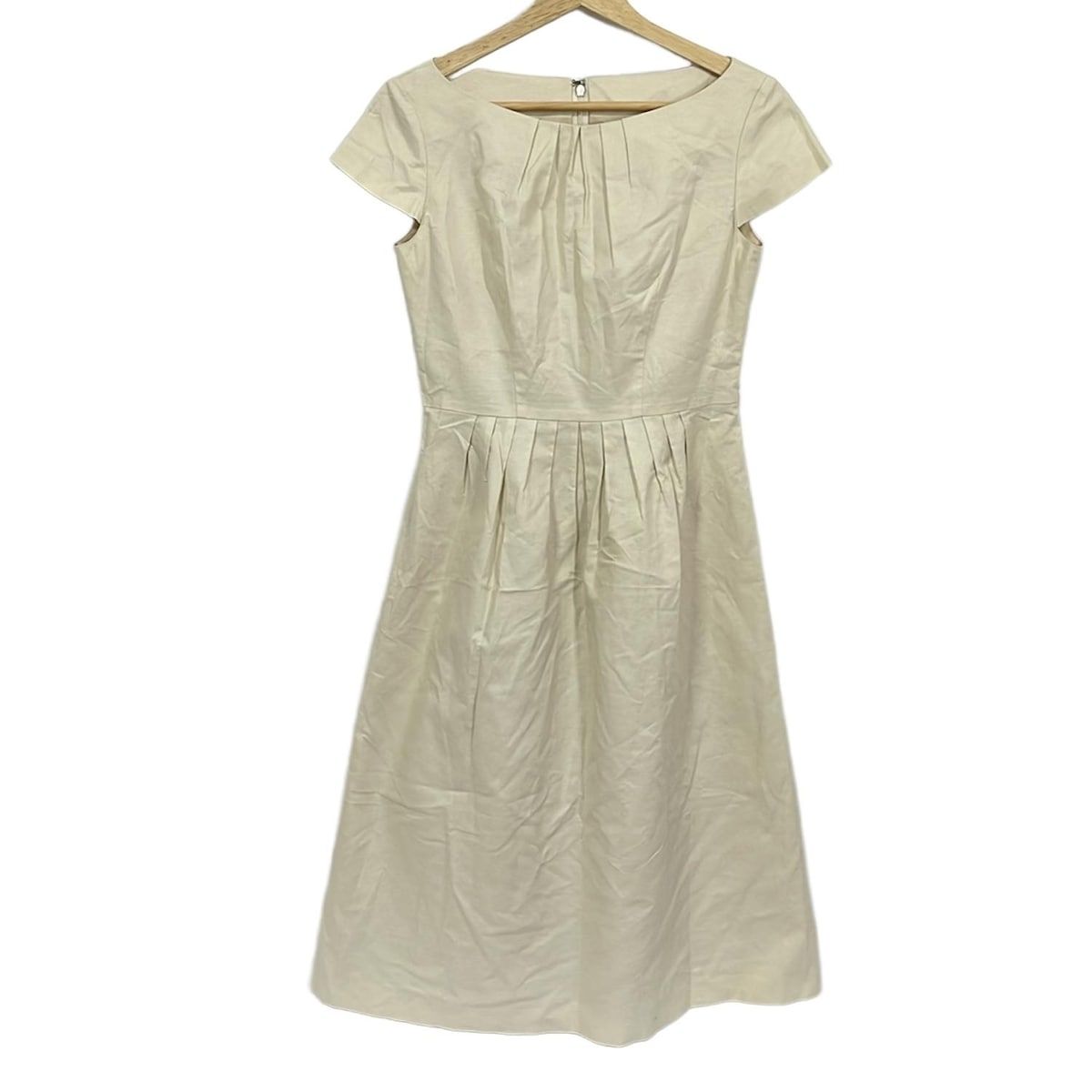 Sybilla Vネック ウエストリボン 美シルエット ロングワンピース M