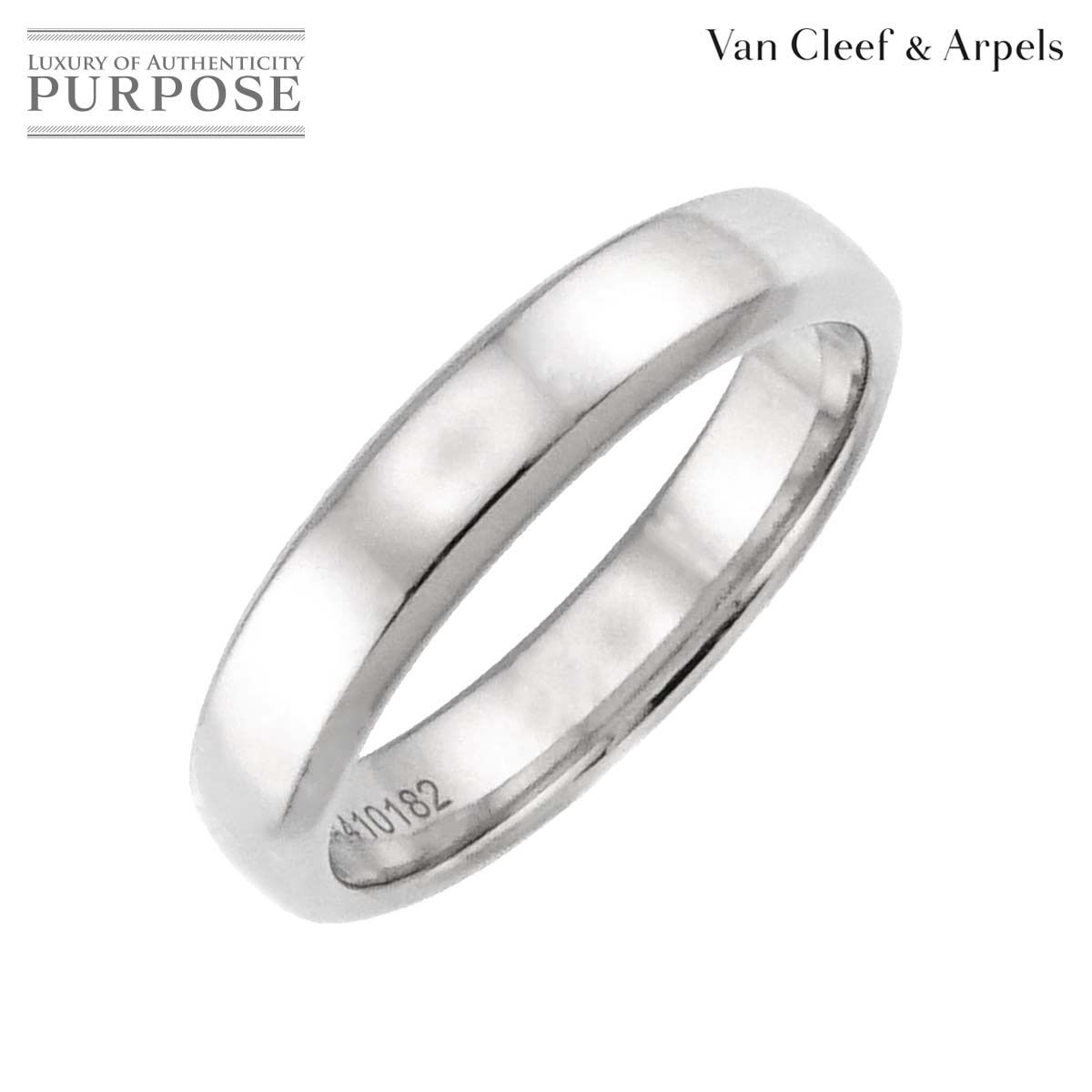 ヴァンクリーフ - アーペル Van Cleef - Arpels トゥージュール 53 リング 幅4mm Pt プラチナ 指輪 Ring 証明書付き 90298770