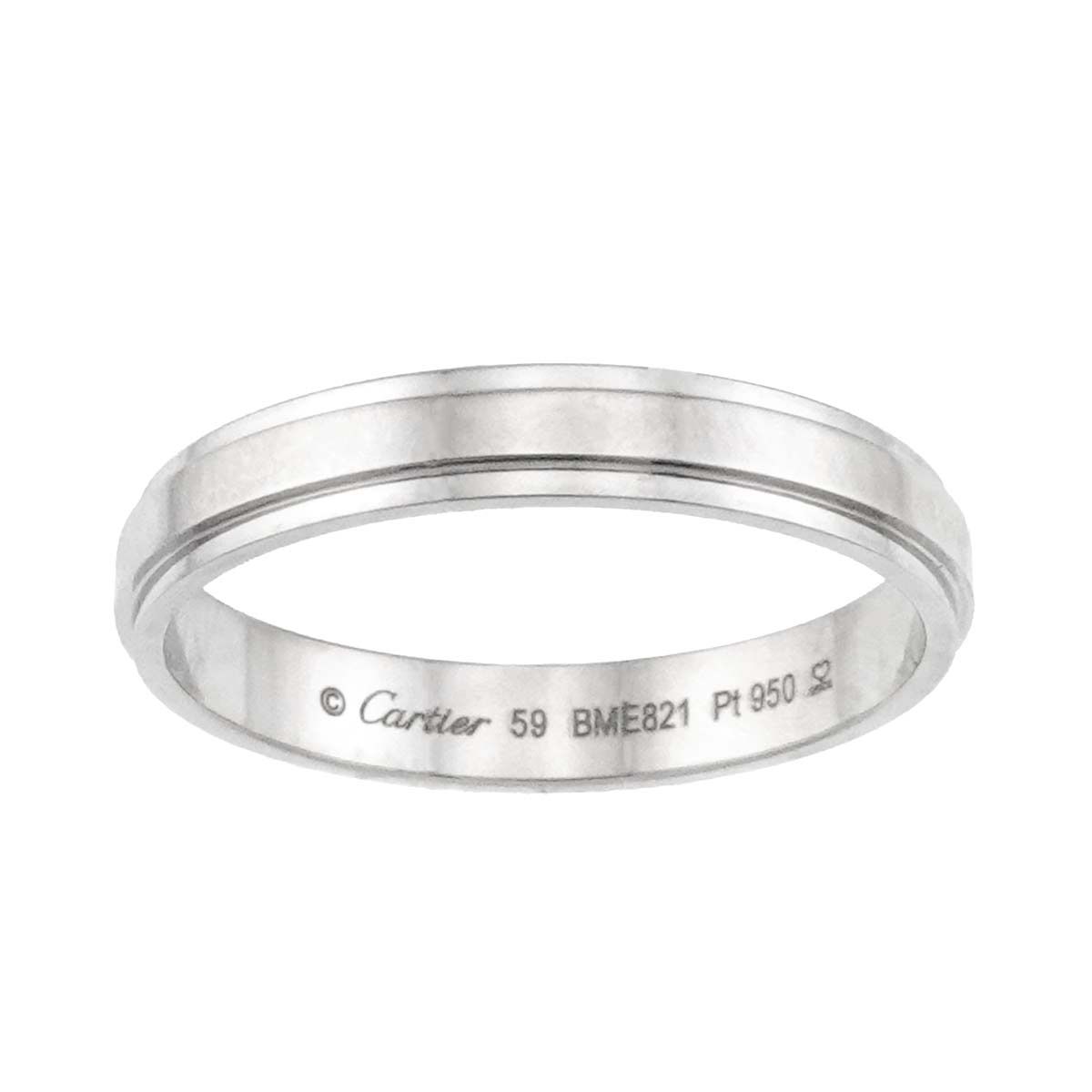 カルティエ Cartier ダムール 59 リング 幅3.5mm Pt プラチナ 指輪 d Amour Ring 90298981