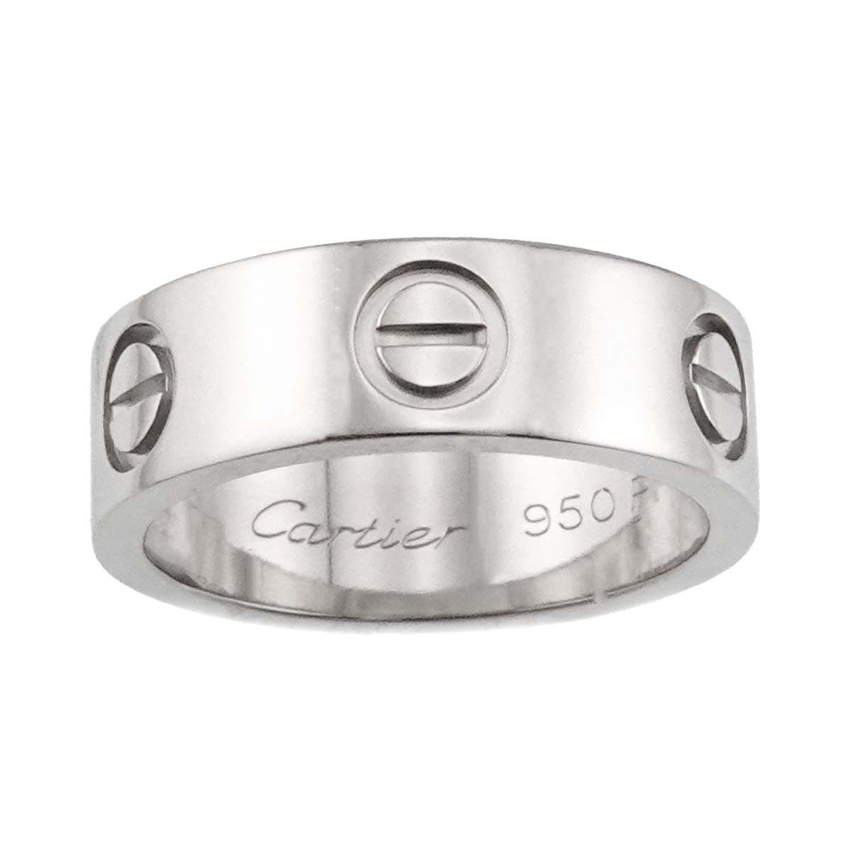 カルティエ Cartier ラブ 47 リング Pt プラチナ 指輪 Love Ring 証明書付き 90298982