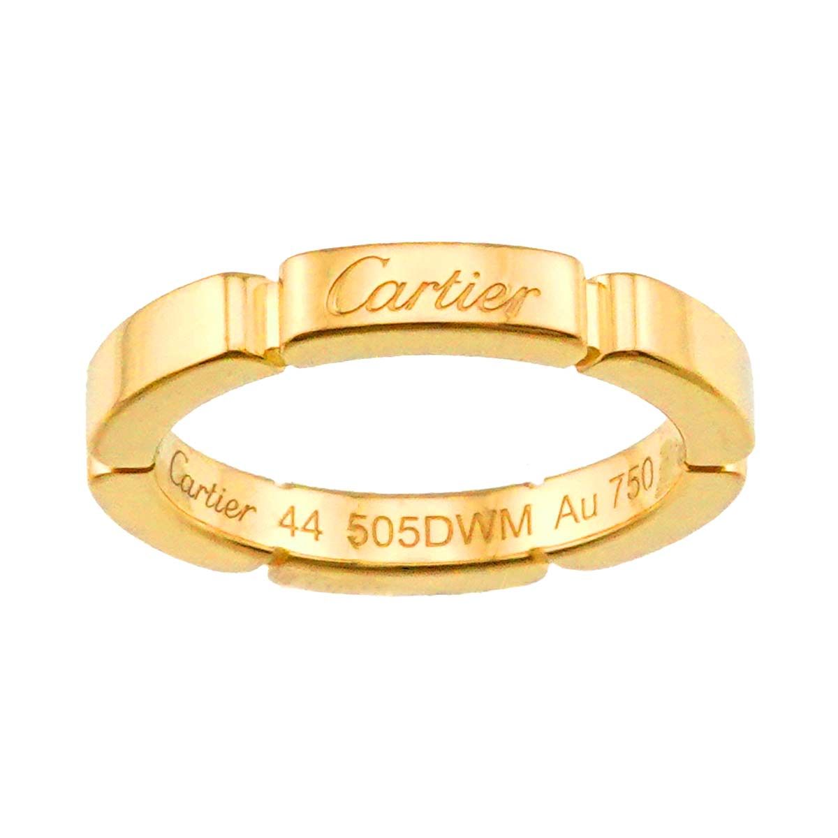 カルティエ Cartier マイヨン パンテール 44 リング K18 YG イエローゴールド 750 指輪 Maillon Panthere 証明書付き 90300197