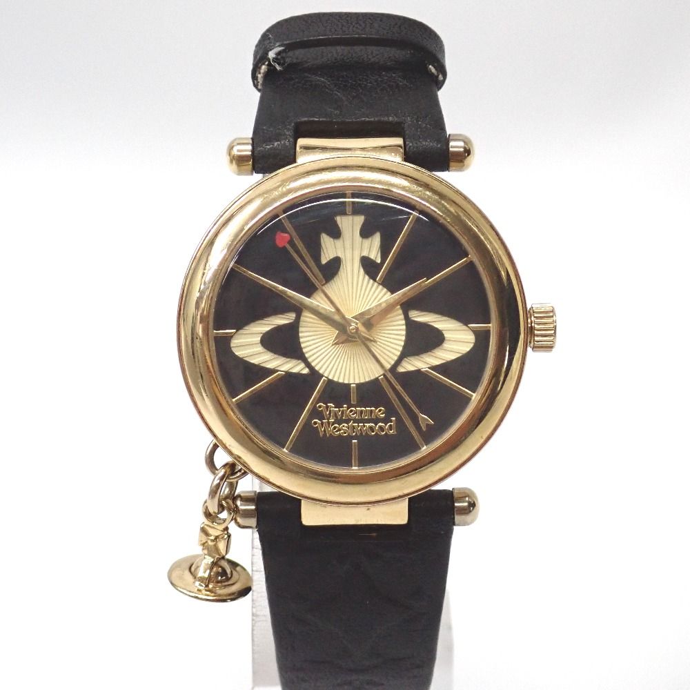Ft6328119 ヴィヴィアンウエストウッド 腕時計 オーブ II VV006BKGD ゴールド ブラック レディース Vivienne Westwood