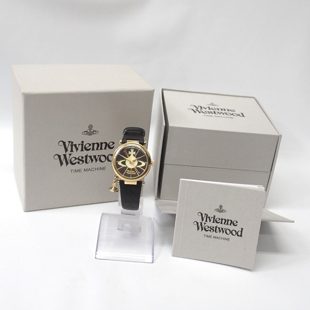 Ft6328119 ヴィヴィアンウエストウッド 腕時計 オーブ II VV006BKGD ゴールド ブラック レディース Vivienne Westwood