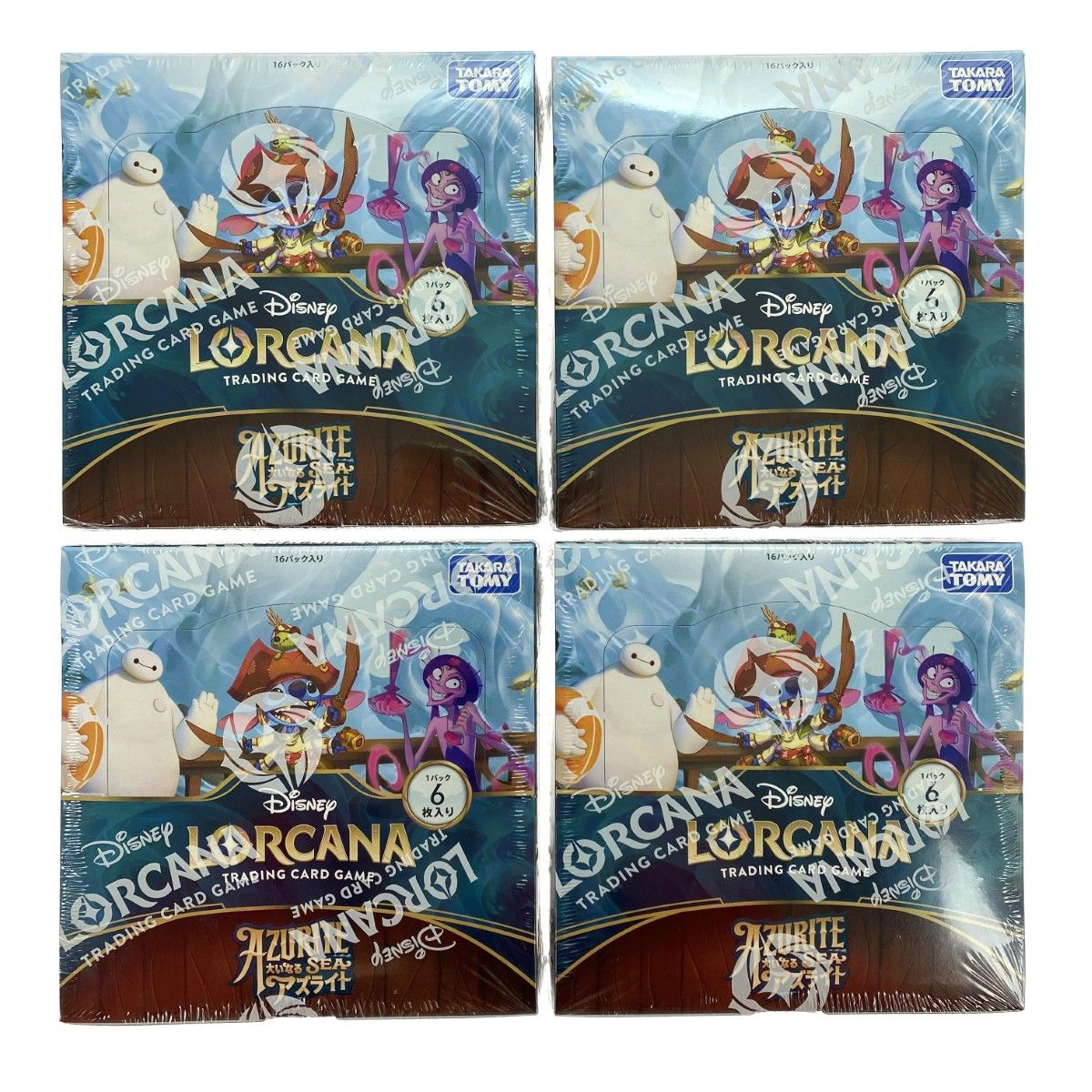 ディズニー ロルカナ TCG 日本語版 ブースターパック 大いなるアズライト 4BOX シュリンク付