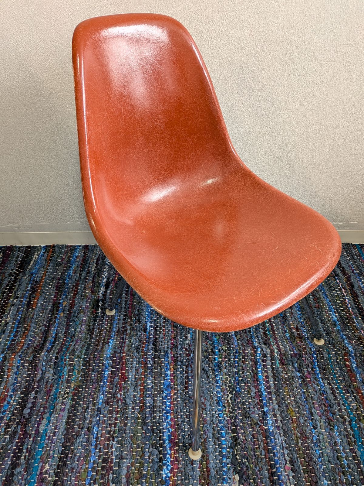 ヴィンテージ Herman Miller ハーマンミラー イームズ サイドシェルチェア テラコッタ Hベース