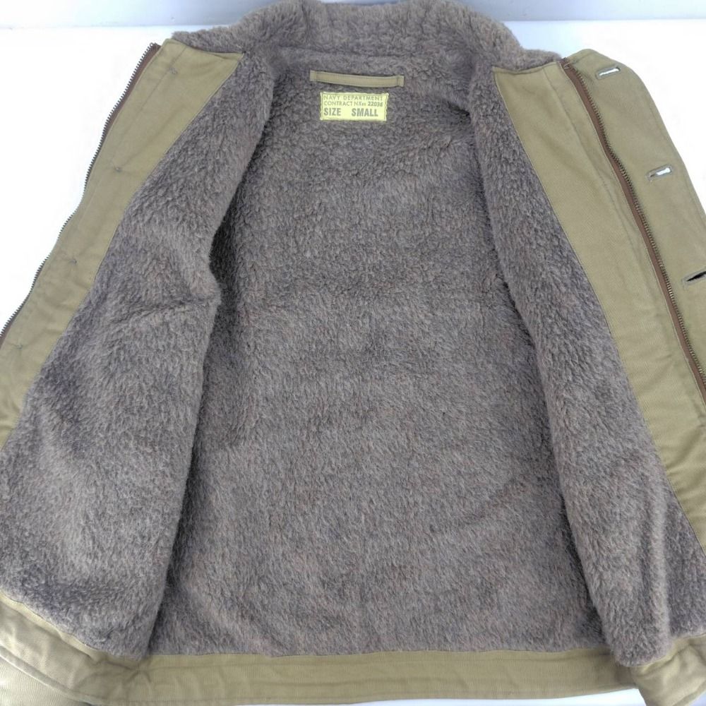 05w16523 バズリクソンズ BUZZ RICKSONS N-1 デッキジャケット カーキ S メンズ 裏ボア ミリタリージャケット コットン BR11136 品 KANDAIZUMI_COM